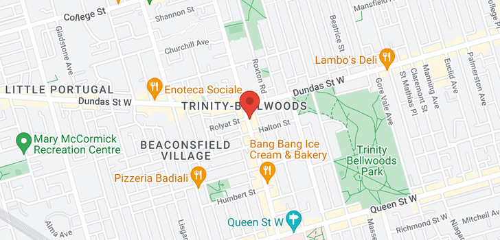 map of 215 OSSINGTON AVE